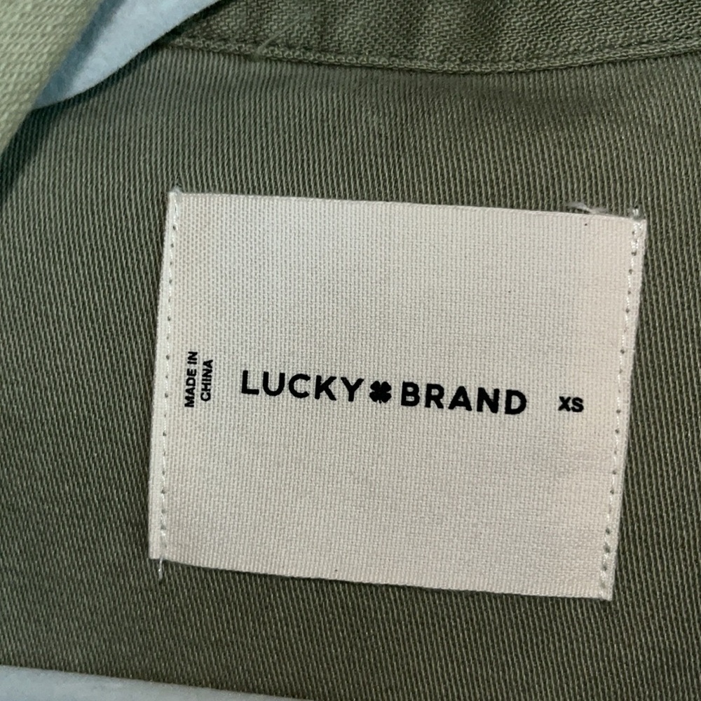 Lucky Brand Women's Cropped Twill Utility Jacket Size XS - Picture 9 of 12
